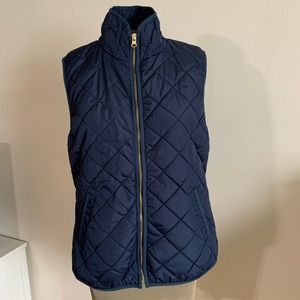 Navy Lightweight Diamond-Quilted Vest